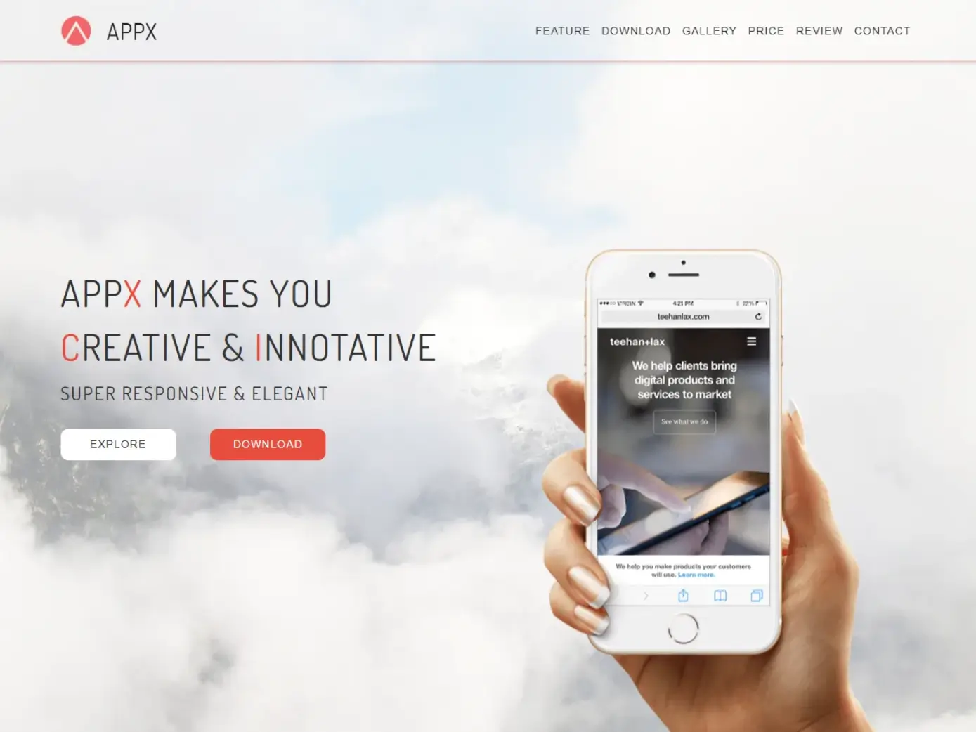 Appx - App Landing Page