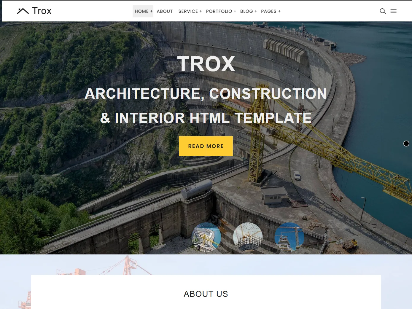 Trox - Construction Landing Page
